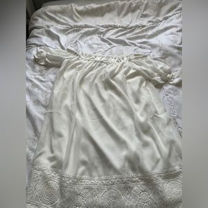 White Sleeping Gown - S